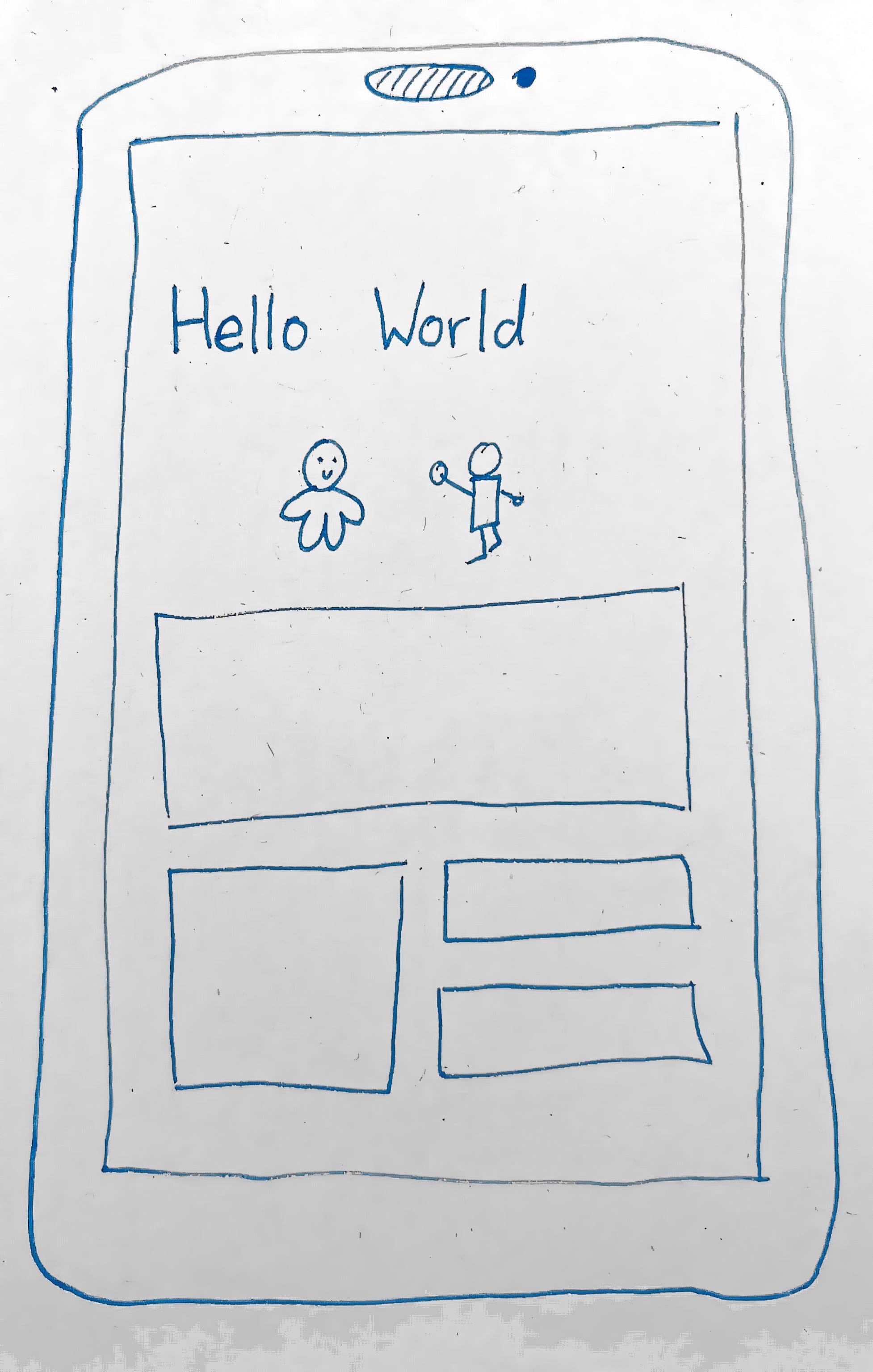 Sketch of ByteMentor on paper